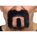 Black and Grey Moustache and Square Pinch Costume Set