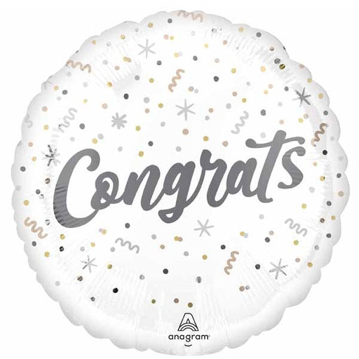 Elegant Congrats 18-Inch Round Foil Balloon