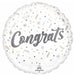 Elegant Congrats 18-Inch Round Foil Balloon