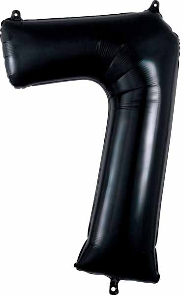 34 Inch Black Number 7 Foil Balloon