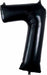34 Inch Black Number 7 Foil Balloon