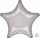 19-Inch Metallic Silver Star Foil Balloon