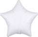 19-Inch Metallic White Star Foil Balloon
