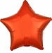 19 in Metallic Orange Star Foil Balloon