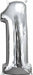 26-Inch Silver Number 1 Foil Balloon