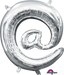 16-Inch Silver @ Symbol Foil Balloon