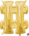 16-Inch Gold Hashtag Foil Balloon