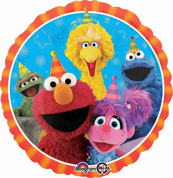 Sesame Street Fun 18" Round Foil Balloon
