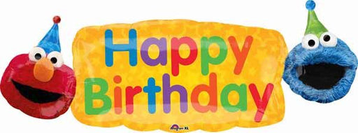 Elmo Fun Birthday 42-Inch Shaped Foil Balloon