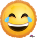 Laughing Emoticon 18-Inch Round Foil Balloon
