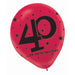 The Party Continues 40th Birthday Latex Balloons