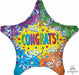 18" Congrats Streamer Holographic Foil Balloon