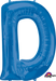 33-Inch Blue Letter D Balloon