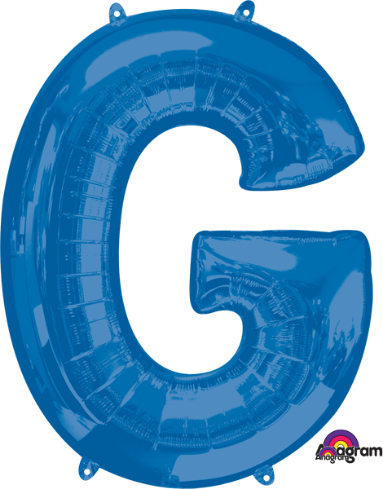 Blue Letter G Balloon, 32 Inch