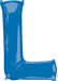 Blue Letter L Balloon, 32 Inch