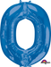 Blue Letter O Balloon, 33 Inch