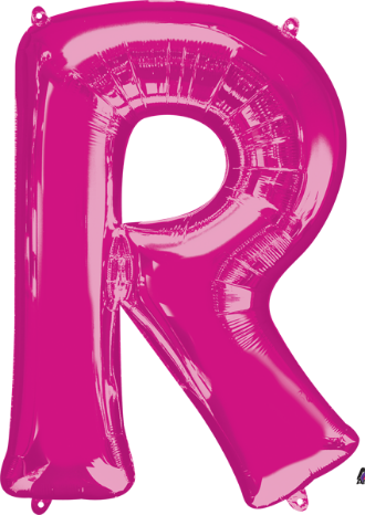 32-Inch Pink Letter R Balloon