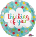 Thinking of You Dots 18-Inch Round Foil Balloon