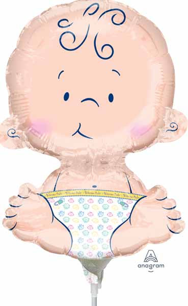 Sitting Baby Mini Shape Foil Balloon