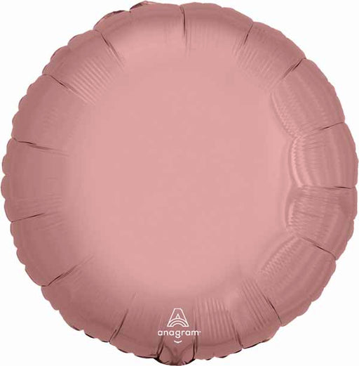 Rose Gold Round Foil Balloon, 18 Inch