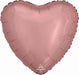 18-Inch Rose Gold Heart Foil Balloon