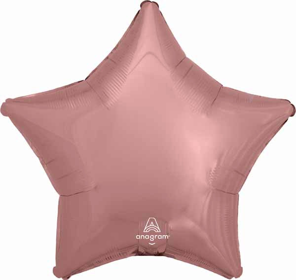 19-Inch Rose Gold Star Foil Balloon