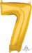26 Inch Gold Number 7 Balloon