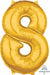 26 Inch Gold Number 8 Balloon