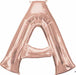 16 Inch Rose Gold Letter A Balloon
