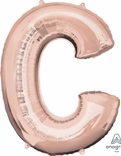 32" Rose Gold Letter C Balloon
