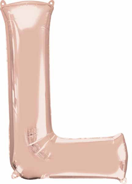 32" Rose Gold Letter L Balloon