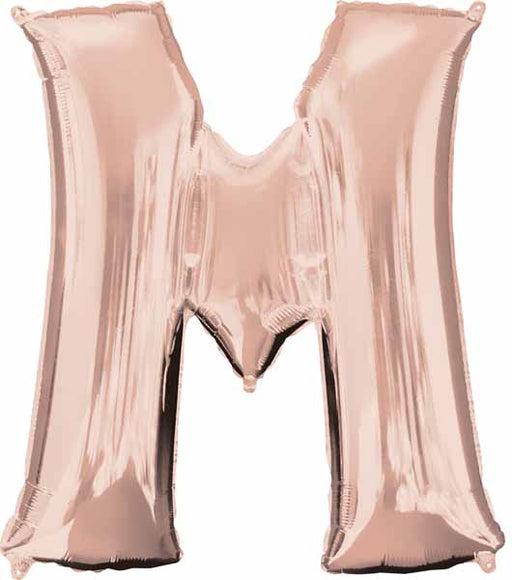 33" Rose Gold Letter M Balloon