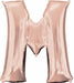33" Rose Gold Letter M Balloon