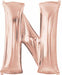 32-Inch Rose Gold Letter N Balloon