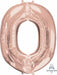 16 Inch Rose Gold Letter O Balloon