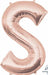 16 Inch Rose Gold Letter S Balloon
