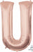 16-Inch Rose Gold Letter U Balloon