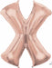 Rose Gold Letter X Balloon, 16 Inch