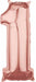 Rose Gold Number 1 Balloon, 26 Inch