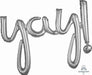 Silver YAY! Script Phrase Balloon