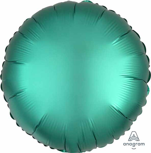 18-Inch Jade Satin Luxe Round Foil Balloon