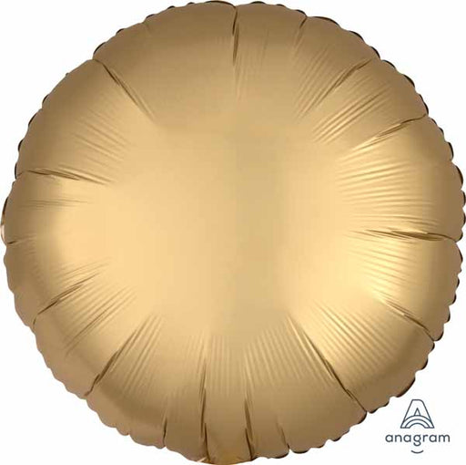 18" Gold Satin Luxe Round Foil Balloon