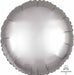 18 Inch Platinum Satin Luxe Round Foil Balloon