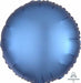 Azure Satin Luxe 18 Inch Round Foil Balloon