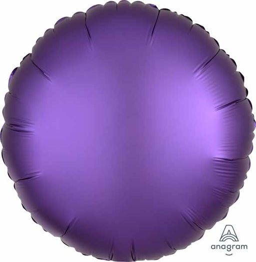 Royal Purple Satin Luxe 18-Inch Round Foil Balloon