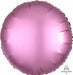18 Inch Flamingo Pink Satin Luxe Round Foil Balloon