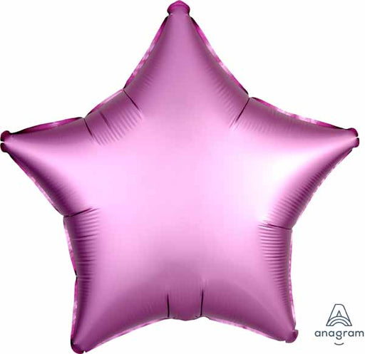 19" Flamingo Pink Satin Luxe Star Foil Balloon