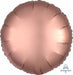 Rose Copper Satin Luxe Round Foil Balloon, 18 Inch
