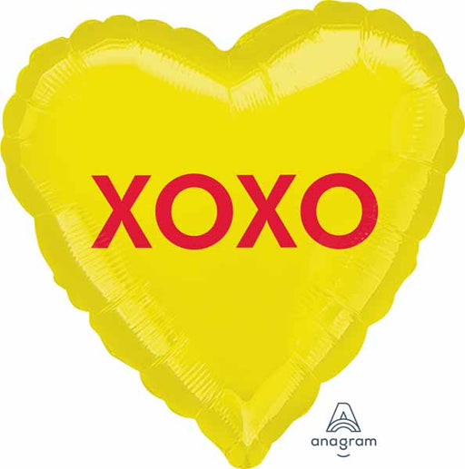 XOXO Candy Heart 18-Inch Foil Balloon