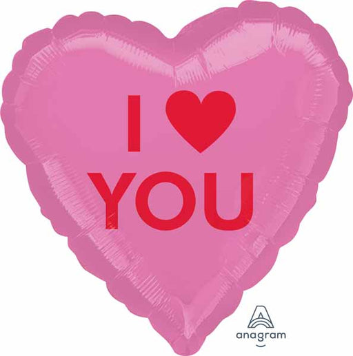 I Heart U Candy Heart 18-Inch Foil Balloon